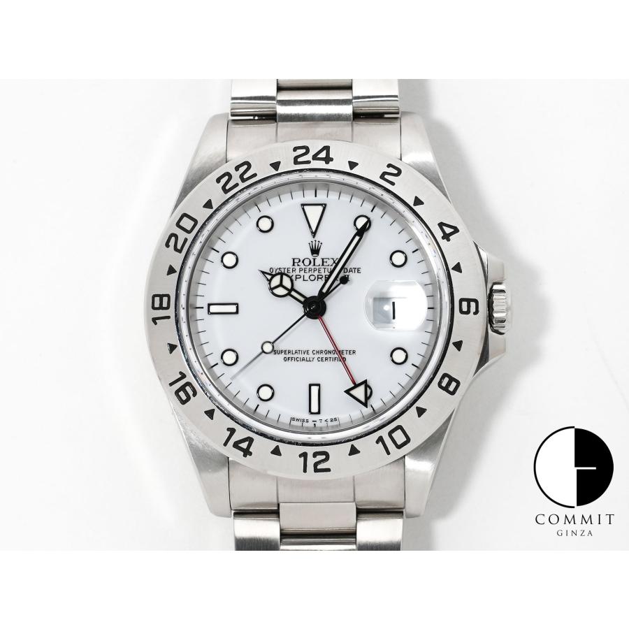 ロレックス エクスプローラーII Ref.16570 ステンレススチール ホワイト文字盤 オイスターブレスレット | エクスプローラーII