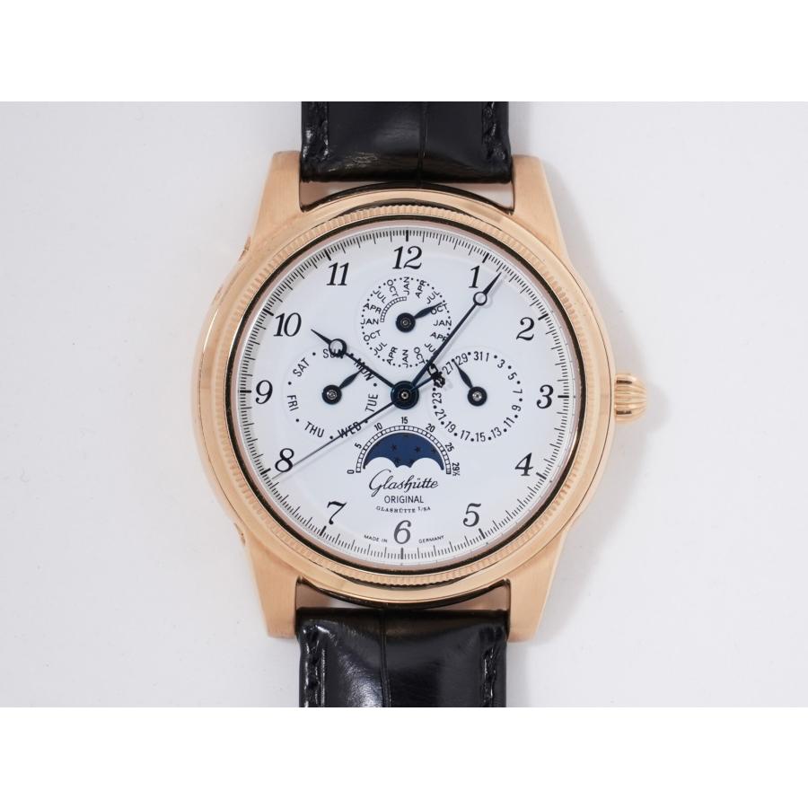 グラスヒュッテオリジナル セネタ 1845 パーペチュアルカレンダー Ref.49-01-04-02-04 ホワイトゴールド ホワイト文字盤 | GLASHUTTE ORIGINAL | 01