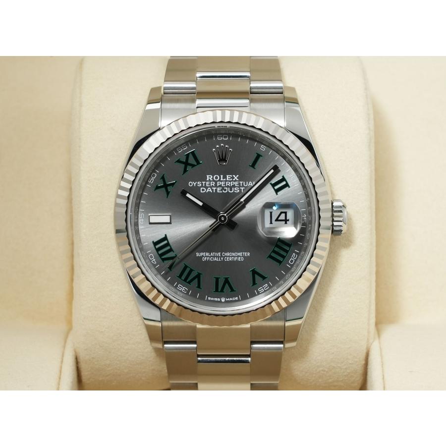ロレックス デイトジャスト36 Ref.126234 ステンレススチール/ホワイトゴールド スレートローマン文字盤 オイスターブレスレット | デイトジャスト | 01