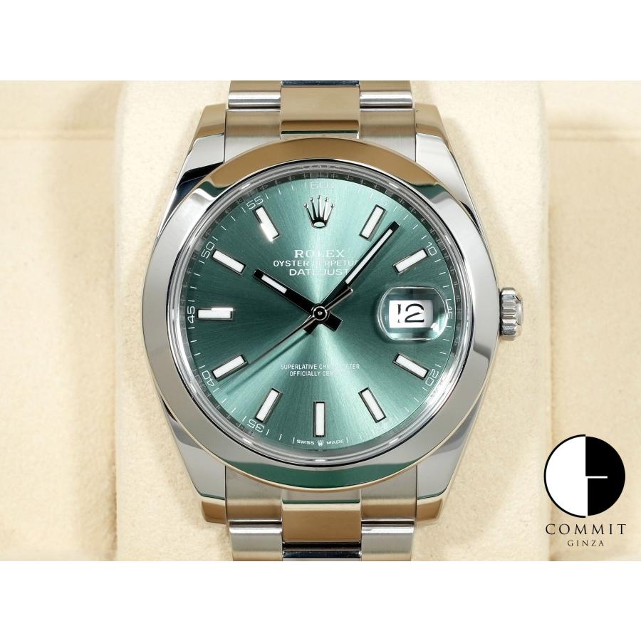 ロレックス デイトジャスト41 Ref.126300 ステンレススチール ミントグリーン文字盤 オイスターブレスレット | デイトジャスト