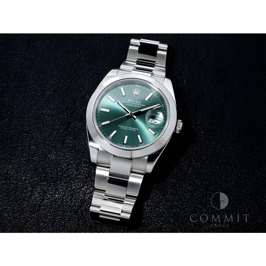 ロレックス デイトジャスト41 Ref.126300 ステンレススチール ミントグリーン文字盤 オイスターブレスレット | デイトジャスト | 10