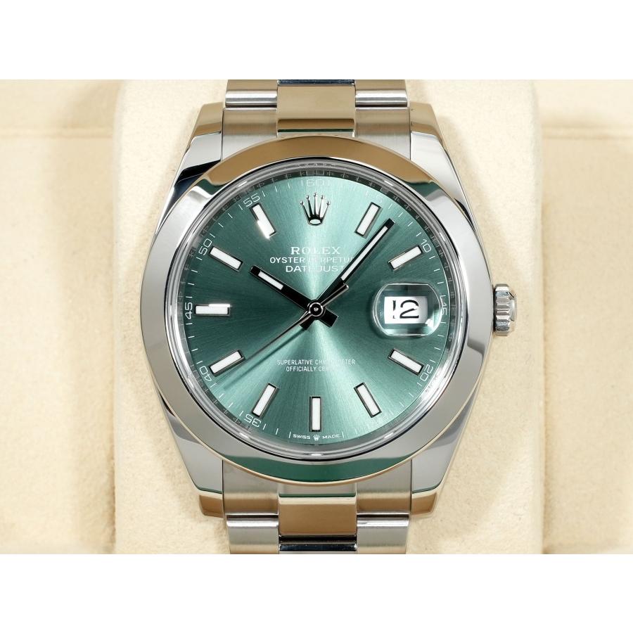 ロレックス デイトジャスト41 Ref.126300 ステンレススチール ミントグリーン文字盤 オイスターブレスレット | デイトジャスト | 01