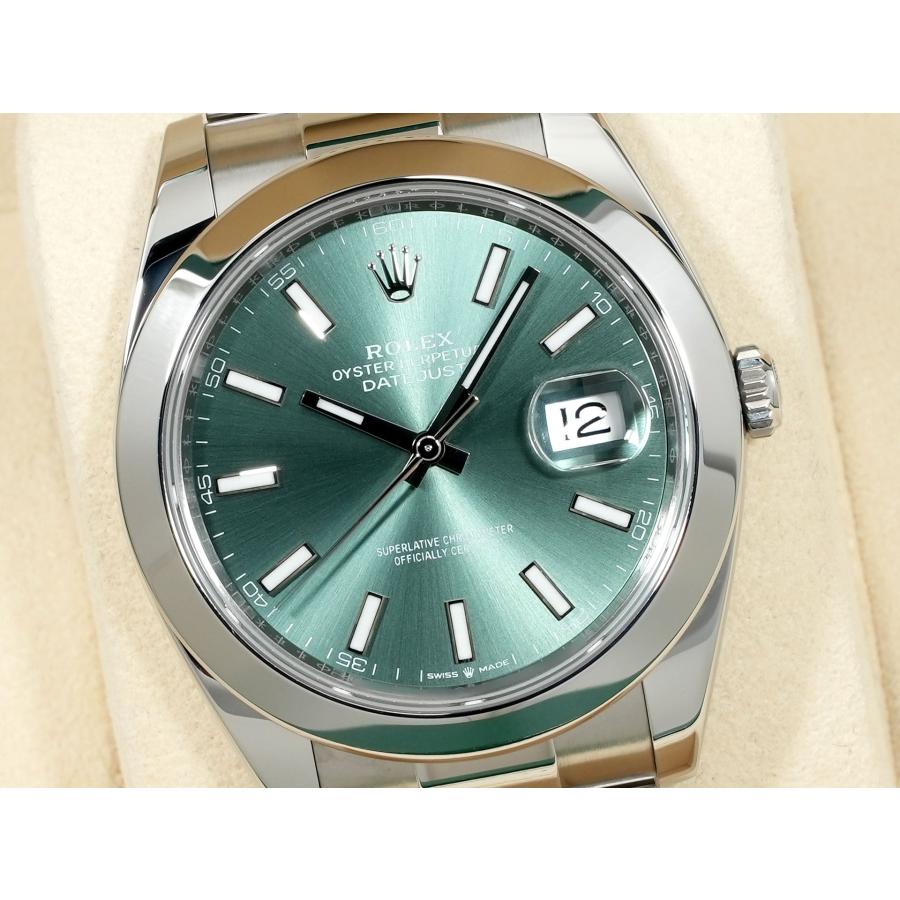 ロレックス デイトジャスト41 Ref.126300 ステンレススチール ミントグリーン文字盤 オイスターブレスレット | デイトジャスト | 02