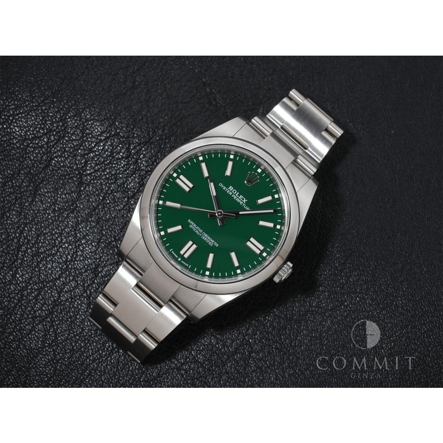 ロレックス オイスターパーペチュアル41 Ref.124300 SS グリーン文字盤 | オイスター パーペチュアル | 10