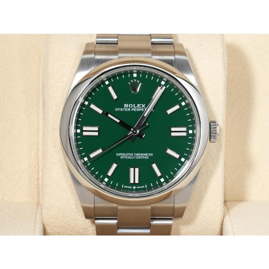 ロレックス オイスターパーペチュアル41 Ref.124300 SS グリーン文字盤 | オイスター パーペチュアル | 01