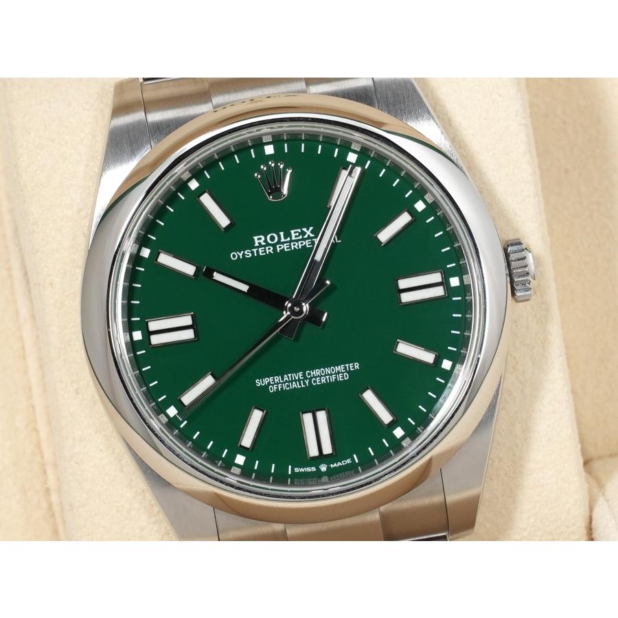 ロレックス オイスターパーペチュアル41 Ref.124300 SS グリーン文字盤 | オイスター パーペチュアル | 02