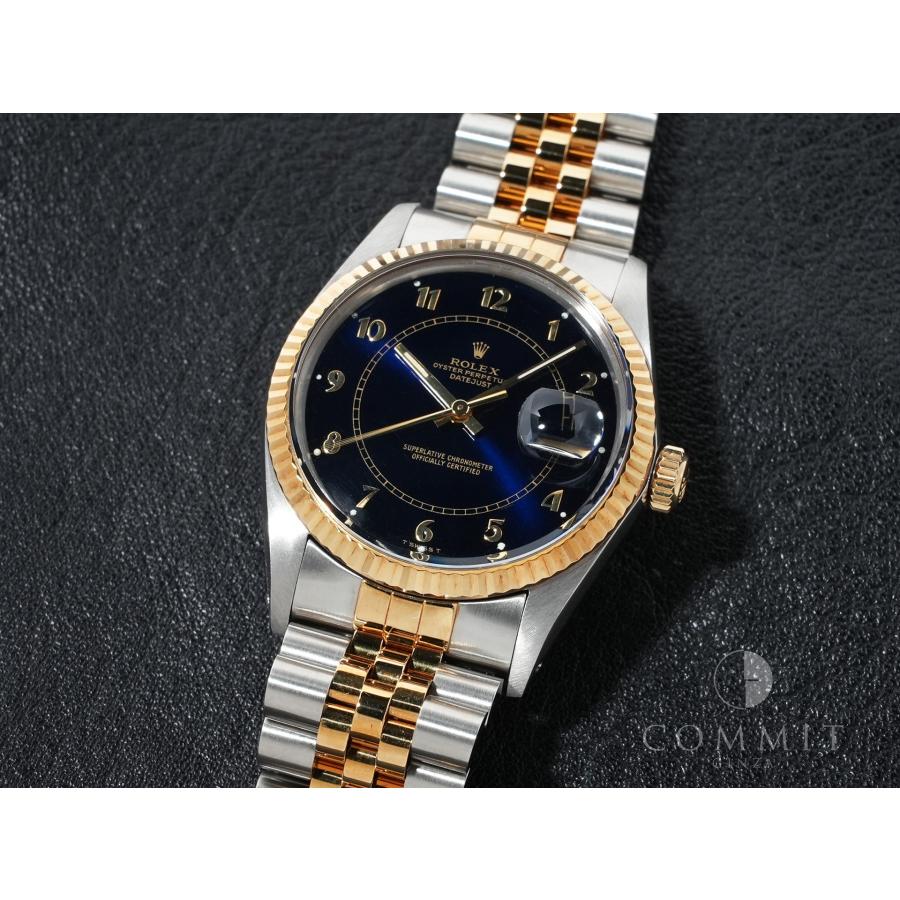 ロレックス デイトジャスト Ref.16013 ステンレススチール/イエローゴールド ブルーステラボイラーゲージ文字盤 | デイトジャスト | 10