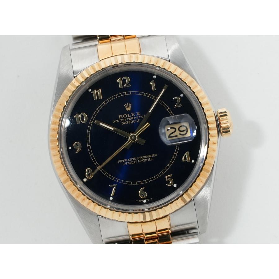 ロレックス デイトジャスト Ref.16013 ステンレススチール/イエローゴールド ブルーステラボイラーゲージ文字盤 | デイトジャスト | 02