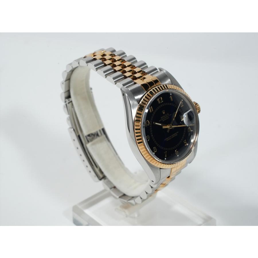 ロレックス デイトジャスト Ref.16013 ステンレススチール/イエローゴールド ブルーステラボイラーゲージ文字盤 | デイトジャスト | 04