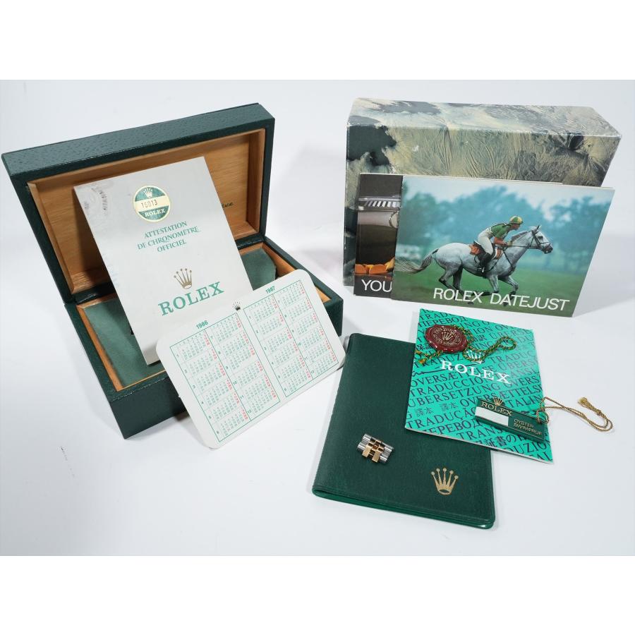 ロレックス デイトジャスト Ref.16013 ステンレススチール/イエローゴールド ブルーステラボイラーゲージ文字盤 | デイトジャスト | 09