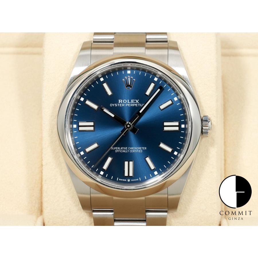 ロレックス オイスターパーペチュアル41 Ref.124300 ステンレススチール ブライトブルー文字盤 | オイスター パーペチュアル