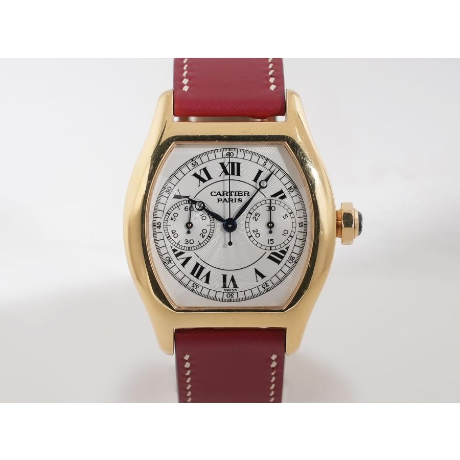 カルティエ トーチュ ワンプッシュクロノグラフ Ref.2356 18KYG ホワイト文字盤 | Cartier | 01