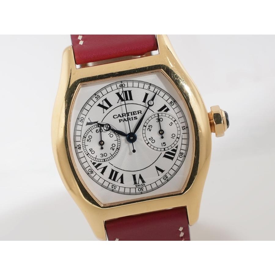カルティエ トーチュ ワンプッシュクロノグラフ Ref.2356 18KYG ホワイト文字盤 | Cartier | 02