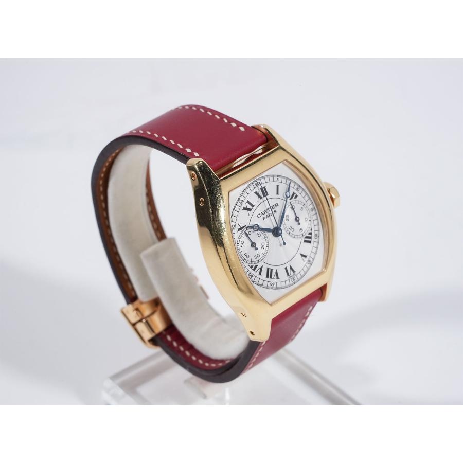 カルティエ トーチュ ワンプッシュクロノグラフ Ref.2356 18KYG ホワイト文字盤 | Cartier | 04