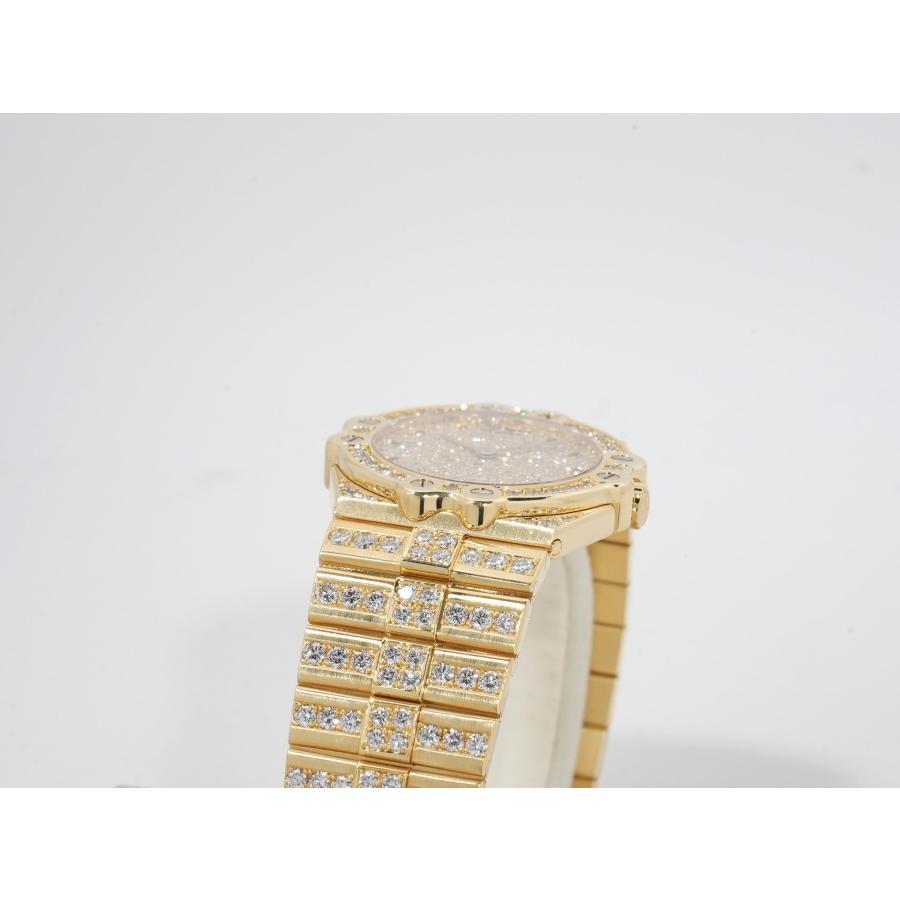 ショパール サンモリッツ Ref.262676-0001 イエローゴールド パヴェダイヤ×サファイア文字盤 | ショパール L.U.C | 05