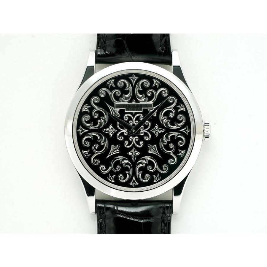 パテックフィリップ カラトラバ Ref.5088P-001 プラチナ 手彫金を施した黒七宝文字盤 | カラトラバ | 01