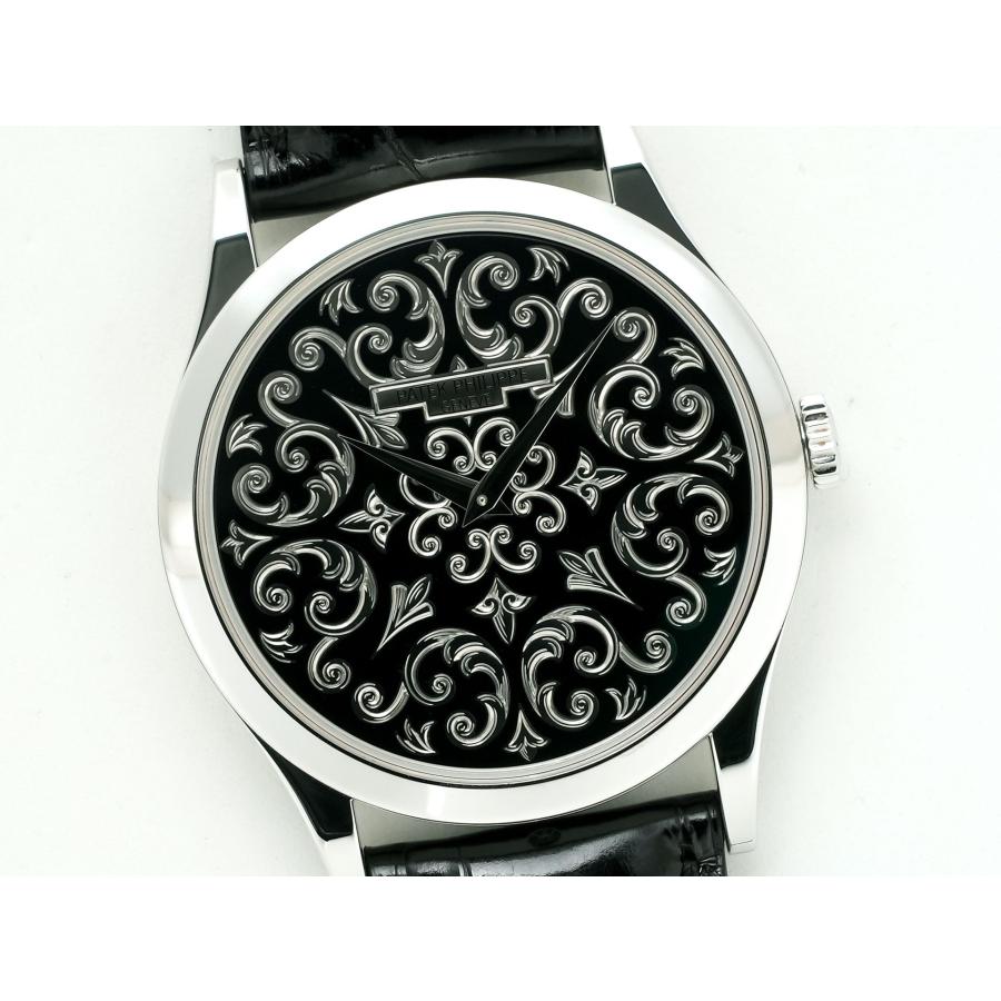 パテックフィリップ カラトラバ Ref.5088P-001 プラチナ 手彫金を施した黒七宝文字盤 | カラトラバ | 02