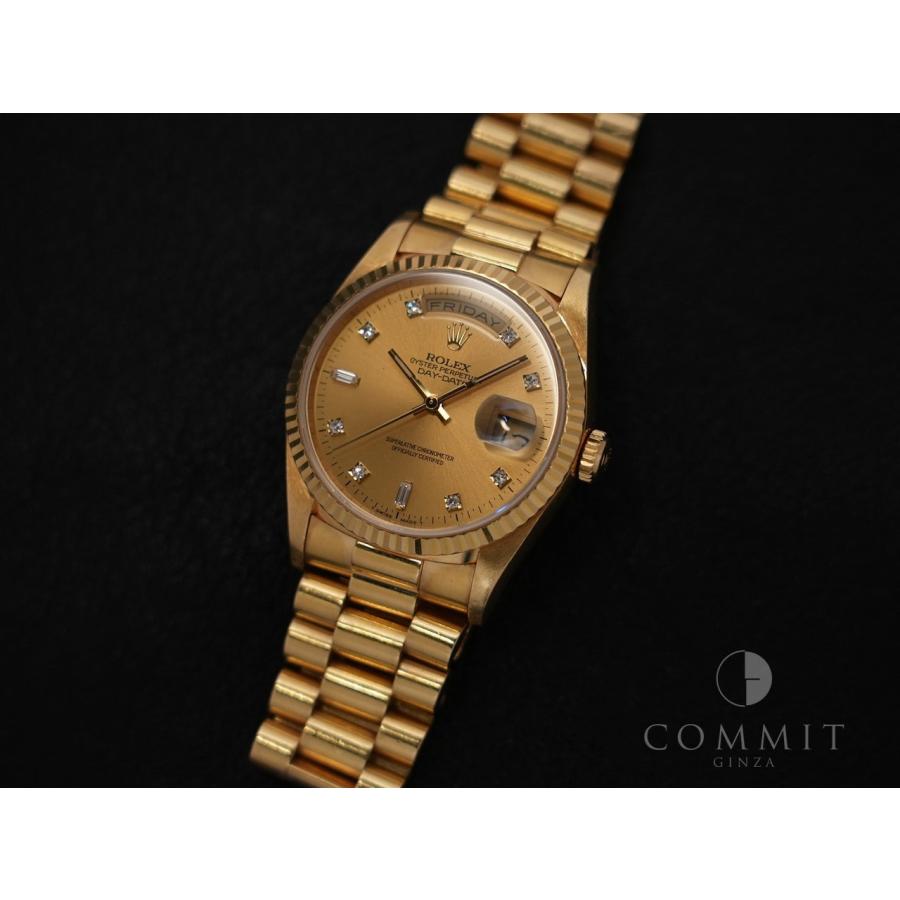 ロレックス デイデイト36 Ref.18238A イエローゴールド シャンパンx10Pダイヤ文字盤 | デイデイト | 11