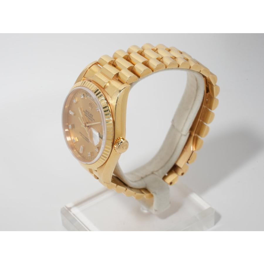 ロレックス デイデイト36 Ref.18238A イエローゴールド シャンパンx10Pダイヤ文字盤 | デイデイト | 03
