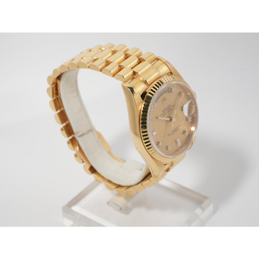 ロレックス デイデイト36 Ref.18238A イエローゴールド シャンパンx10Pダイヤ文字盤 | デイデイト | 04