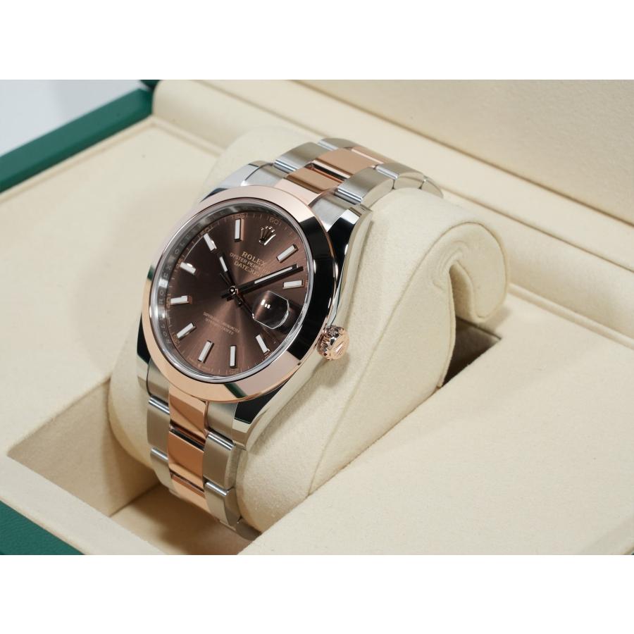 ロレックス デイトジャスト41 Ref.126301 ステンレススチール/エバーローズゴールド チョコレート文字盤 オイスターブレスレット | デイトジャスト | 03