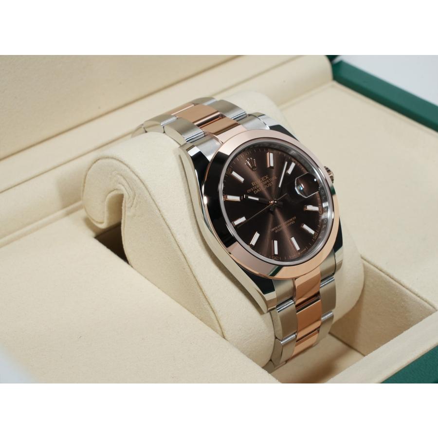 ロレックス デイトジャスト41 Ref.126301 ステンレススチール/エバーローズゴールド チョコレート文字盤 オイスターブレスレット | デイトジャスト | 04
