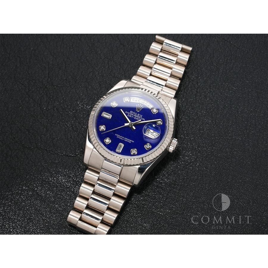 ロレックス デイデイト36 Ref.118239 ホワイトゴールド ラピスラズリ10Pダイヤ文字盤 | デイデイト | 11