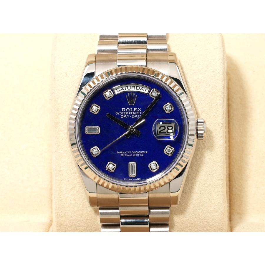 ロレックス デイデイト36 Ref.118239 ホワイトゴールド ラピスラズリ10Pダイヤ文字盤 | デイデイト | 01