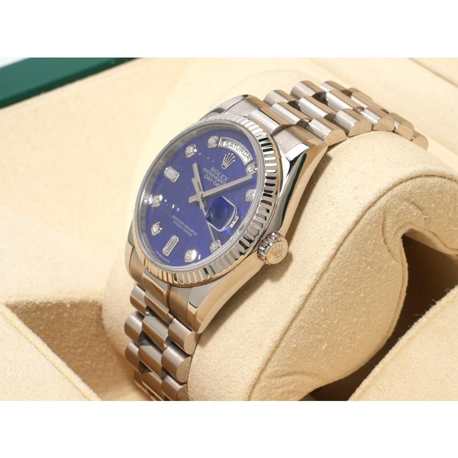 ロレックス デイデイト36 Ref.118239 ホワイトゴールド ラピスラズリ10Pダイヤ文字盤 | デイデイト | 03