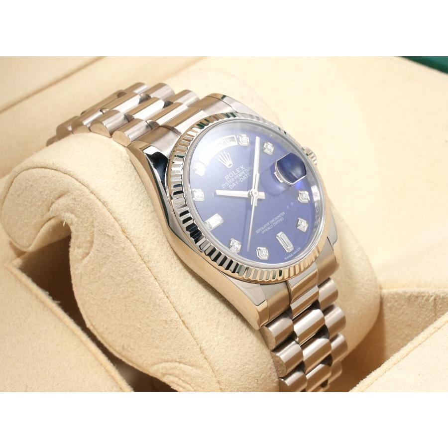 ロレックス デイデイト36 Ref.118239 ホワイトゴールド ラピスラズリ10Pダイヤ文字盤 | デイデイト | 04