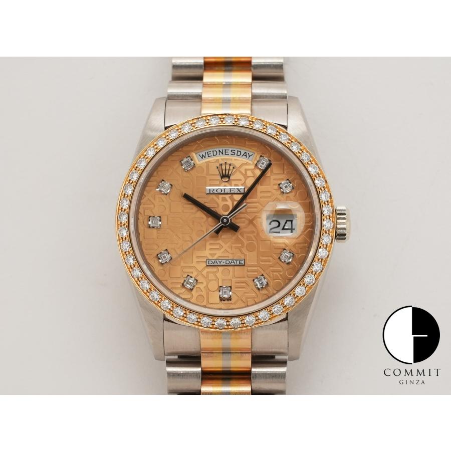 ロレックス デイデイト36 Ref.18349G BIC YG/PG/WG ホリコンピューター（10Pダイヤ）文字盤 | デイデイト