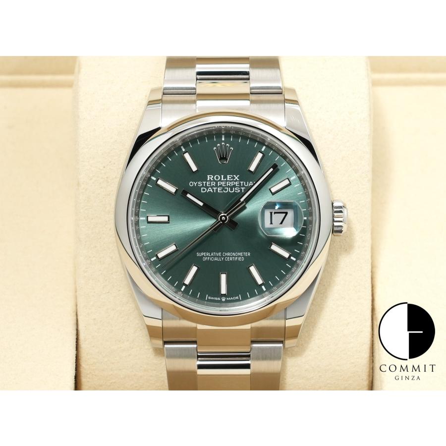 ロレックス デイトジャスト36 Ref.126200 ステンレススチール ミントグリーン文字盤 オイスターブレスレット | デイトジャスト