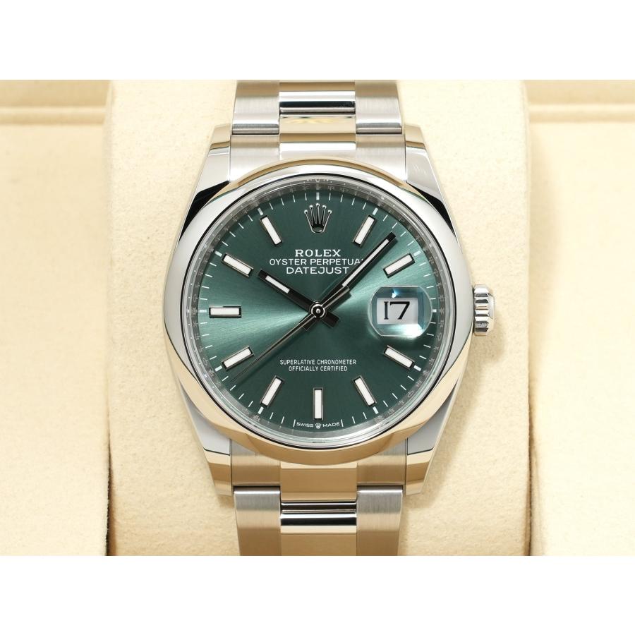 ロレックス デイトジャスト36 Ref.126200 ステンレススチール ミントグリーン文字盤 オイスターブレスレット | デイトジャスト | 01