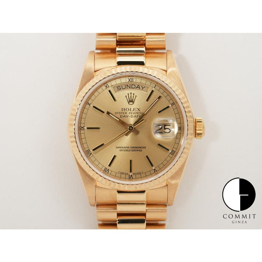 ロレックス デイデイト36 Ref.18038 イエローゴールド シャンパン文字盤 | デイデイト