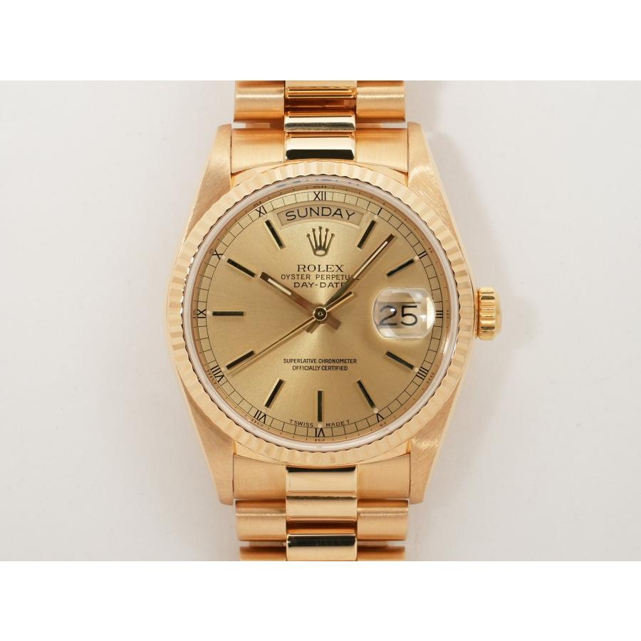 ロレックス デイデイト36 Ref.18038 イエローゴールド シャンパン文字盤 | デイデイト | 01