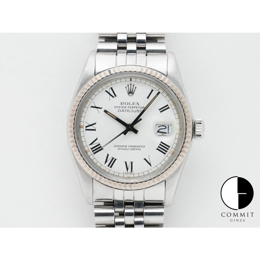 ロレックス デイトジャスト Ref.16014 ステンレススチール/ホワイトゴールド ホワイトバックリー文字盤 | デイトジャスト