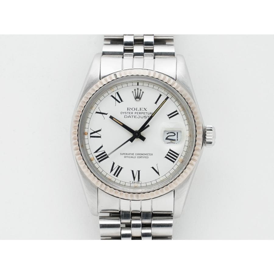 ロレックス デイトジャスト Ref.16014 ステンレススチール/ホワイトゴールド ホワイトバックリー文字盤 | デイトジャスト | 01