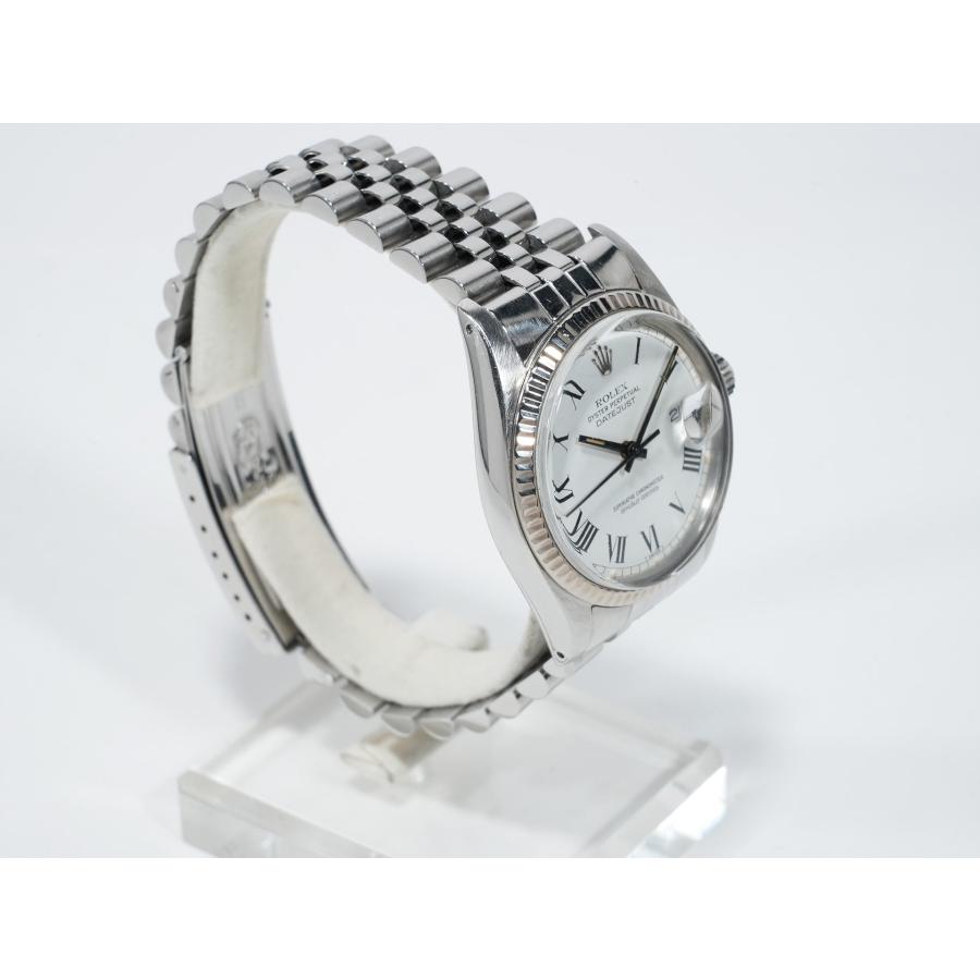 ロレックス デイトジャスト Ref.16014 ステンレススチール/ホワイトゴールド ホワイトバックリー文字盤 | デイトジャスト | 04