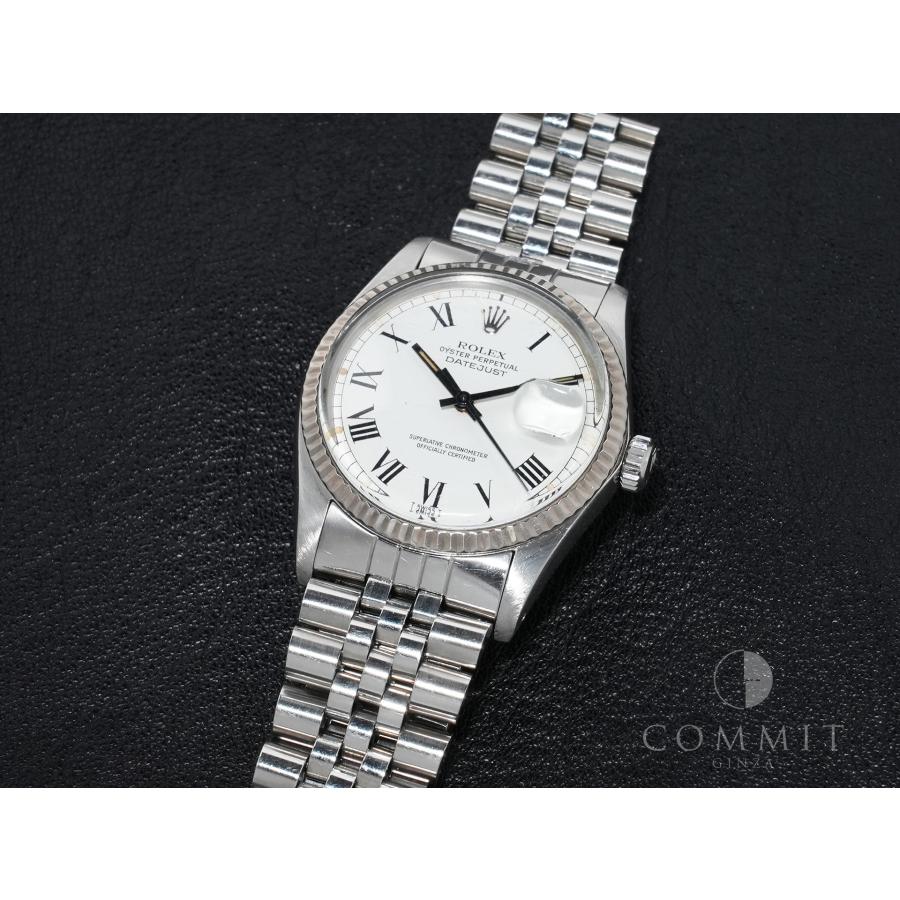 ロレックス デイトジャスト Ref.16014 ステンレススチール/ホワイトゴールド ホワイトバックリー文字盤 | デイトジャスト | 09
