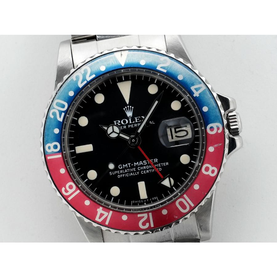 ロレックス GMTマスター Ref.1675 ステンレススチール ブラック文字盤 オイスターブレスレット | GMTマスター | 02