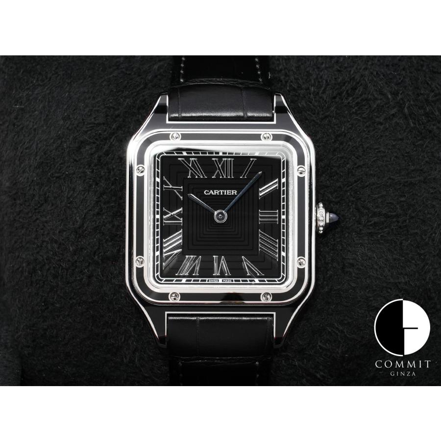 カルティエ サントス デュモン LM Ref.WSSA0046 ステンレススチール ブラック文字盤 | Cartier
