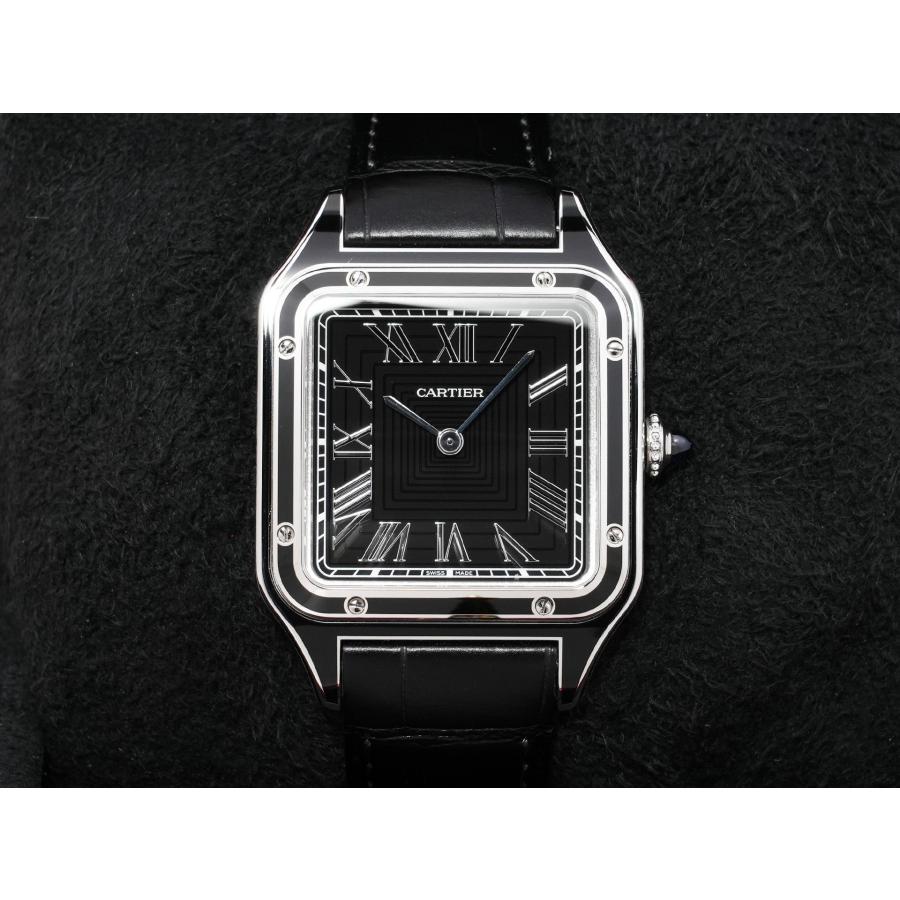 カルティエ サントス デュモン LM Ref.WSSA0046 ステンレススチール ブラック文字盤 | Cartier | 01
