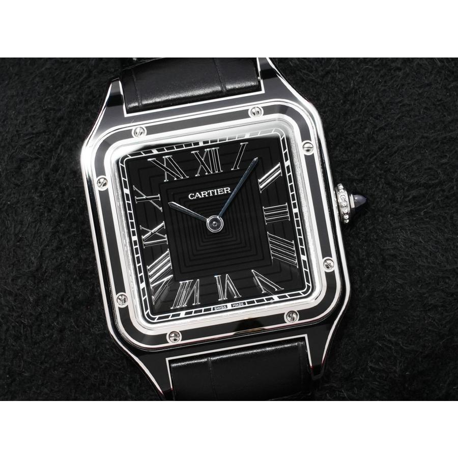 カルティエ サントス デュモン LM Ref.WSSA0046 ステンレススチール ブラック文字盤 | Cartier | 02