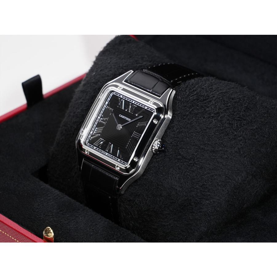 カルティエ サントス デュモン LM Ref.WSSA0046 ステンレススチール ブラック文字盤 | Cartier | 03