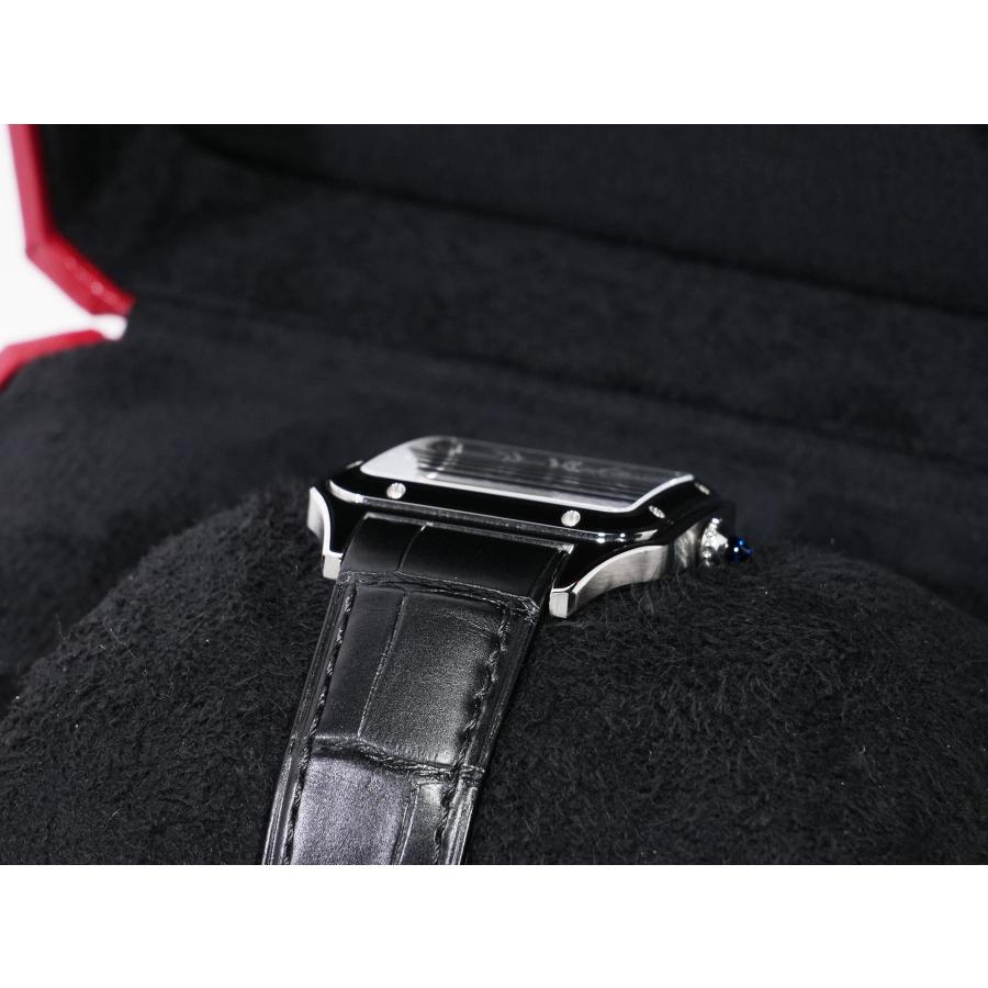 カルティエ サントス デュモン LM Ref.WSSA0046 ステンレススチール ブラック文字盤 | Cartier | 05