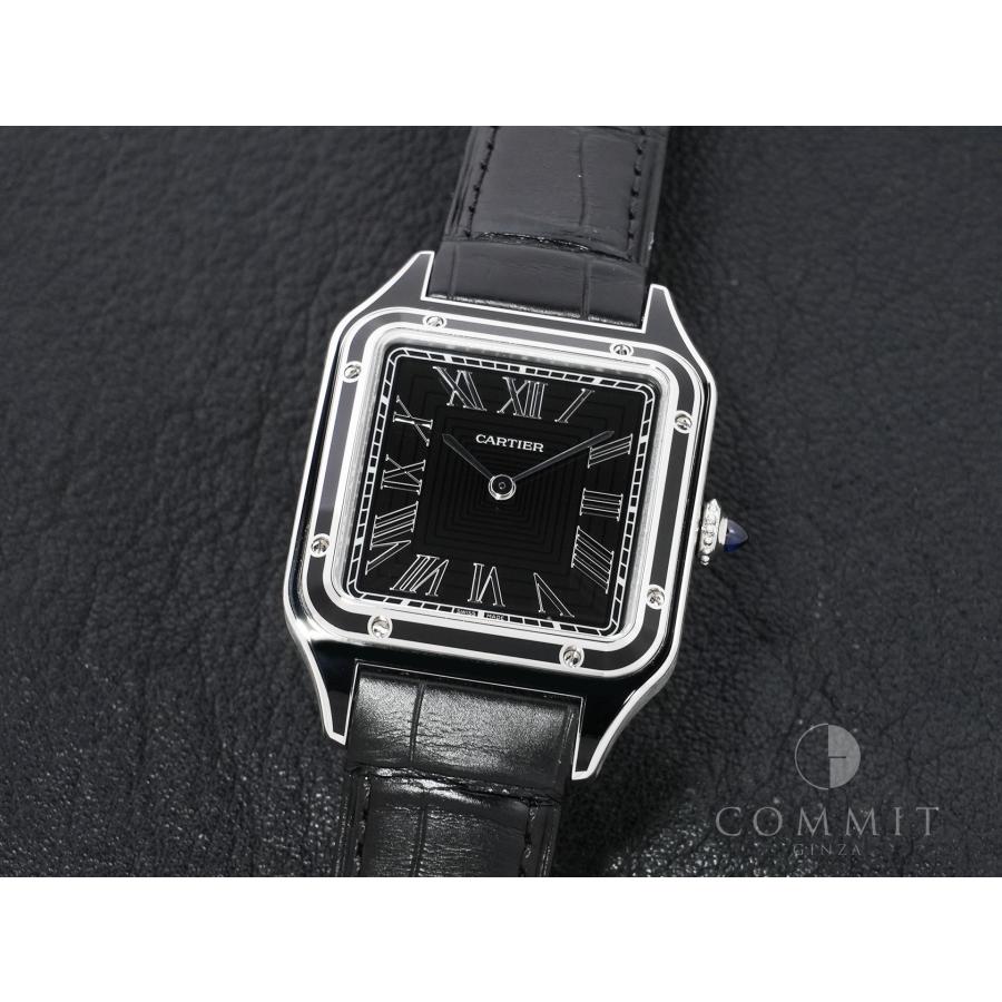 カルティエ サントス デュモン LM Ref.WSSA0046 ステンレススチール ブラック文字盤 | Cartier | 09