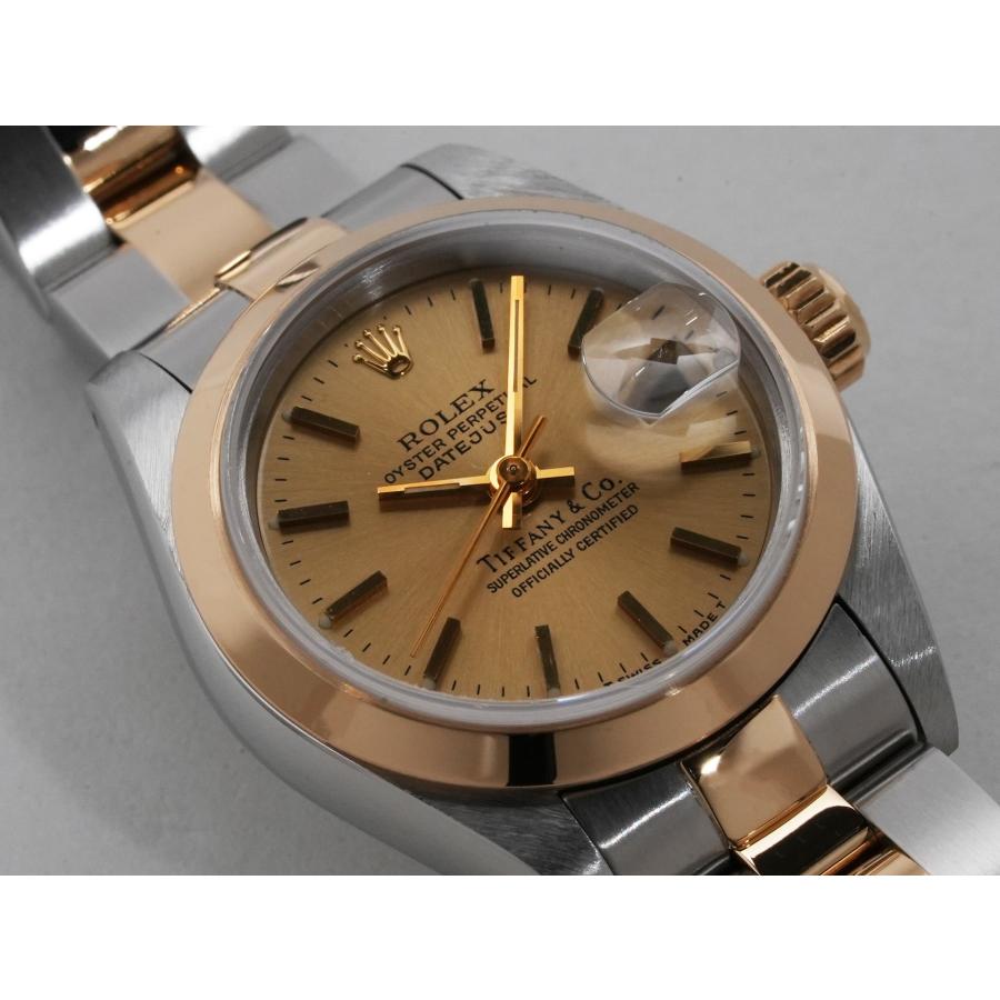 ロレックス デイトジャスト TIFFANY＆Co. Ref.69163 SS/YG シャンパン文字盤 | デイトジャスト | 11