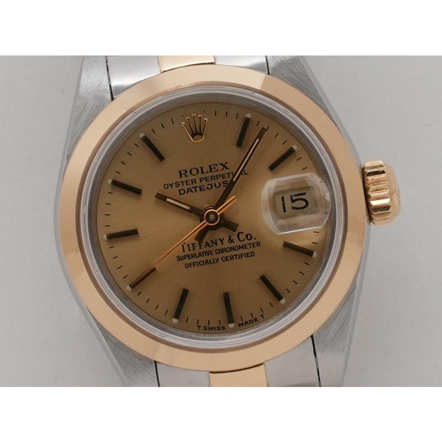 ロレックス デイトジャスト TIFFANY＆Co. Ref.69163 SS/YG シャンパン文字盤 | デイトジャスト | 02