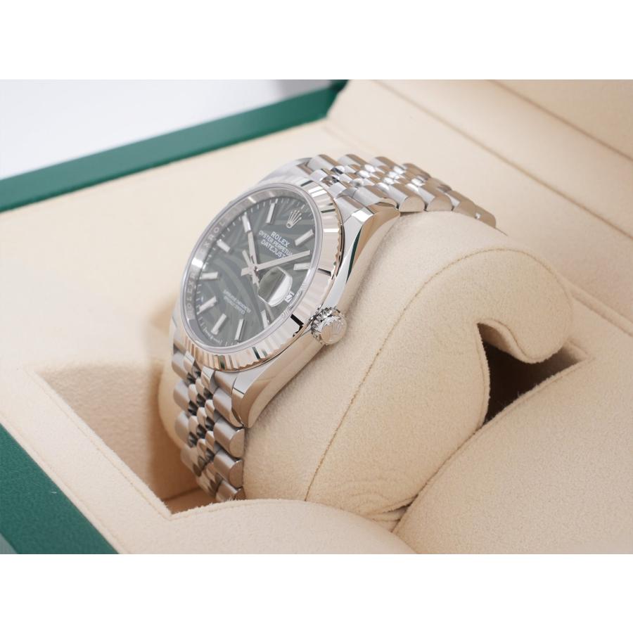 ロレックス デイトジャスト36 Ref.126234 ステンレススチール/ホワイトゴールド グリーンパーム文字盤 ジュビリーブレスレット | デイトジャスト | 03