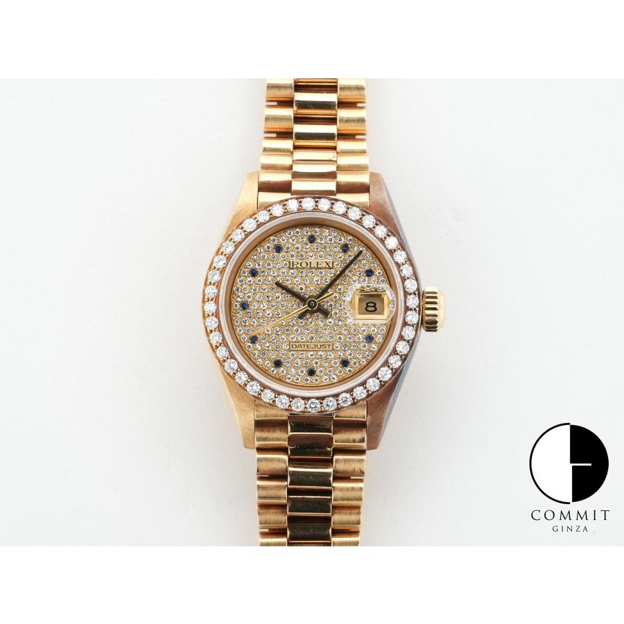 ロレックス デイトジャスト Ref.69138 イエローゴールド パヴェダイヤx11Pサファイア文字盤 | デイトジャスト